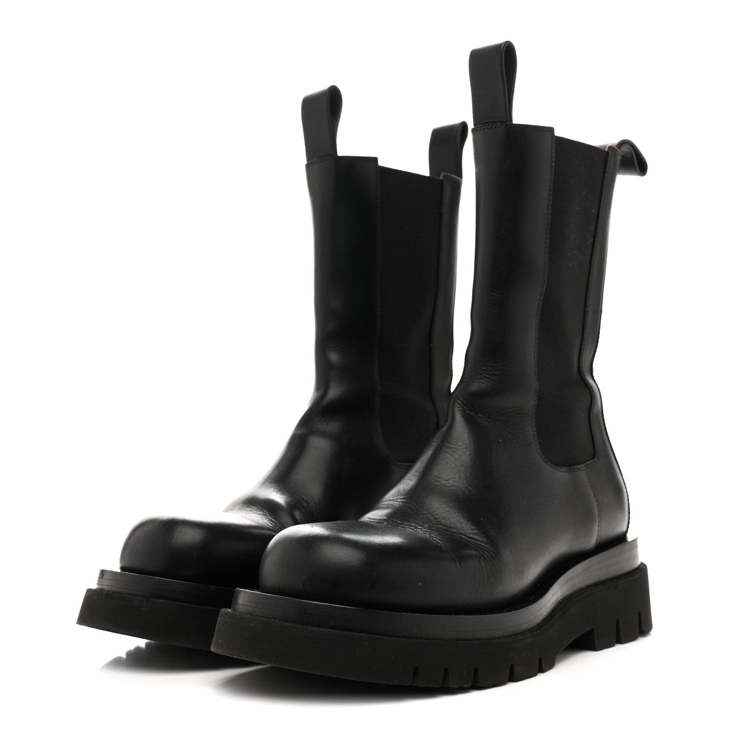 Bottega Veneta Calfskin The Lug Chelsea 55mm Boots 36.5 Black 4 of 9