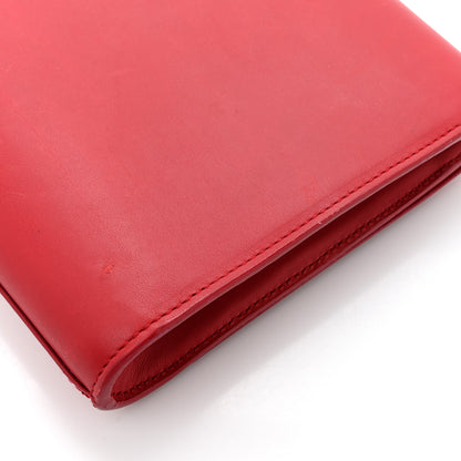 Saint Laurent Calfskin Classic Y Ligne Clutch Red 14 of 15