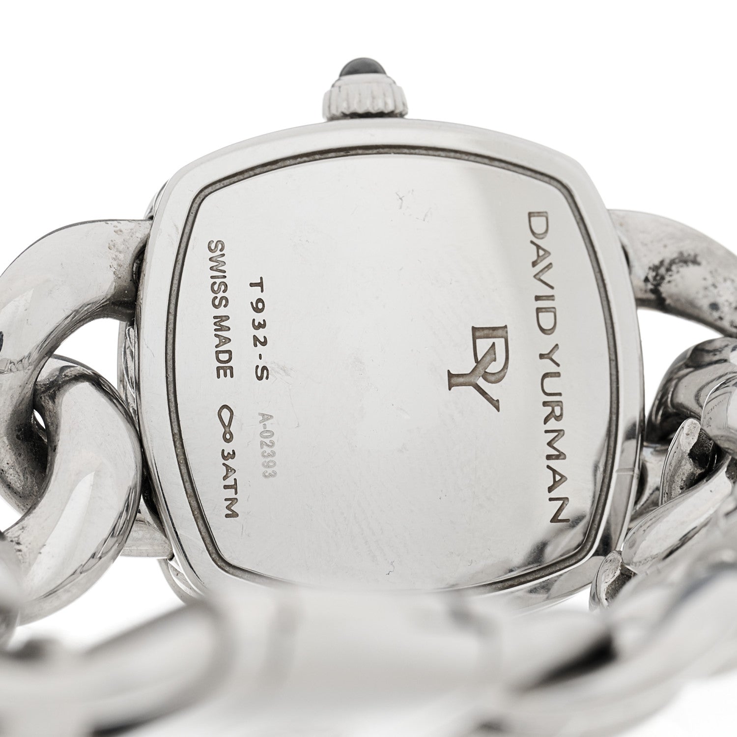 David Yurman Stainless Steel Diamond 23mm Albion Quartz Watch White 4 of 5