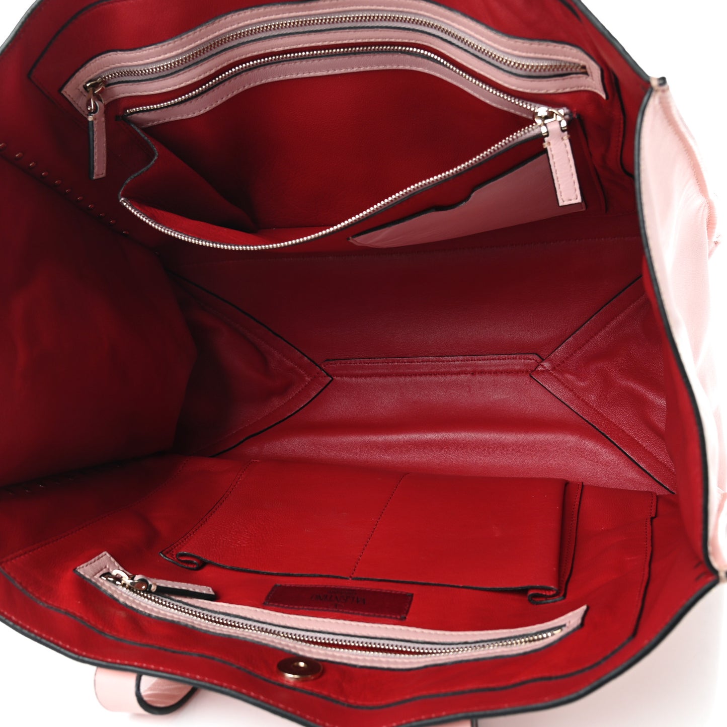 Nappa Medium Rockstud Soft Tote Rose