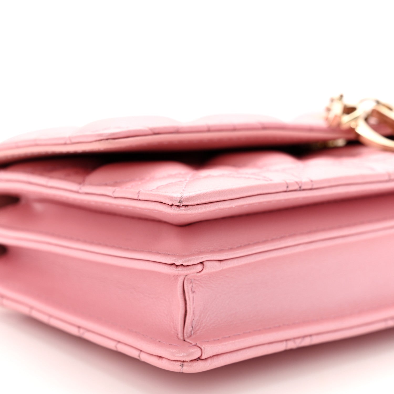 Christian Dior Lambskin Cannage Mini My Dior Top Handle Clutch 9 of 11