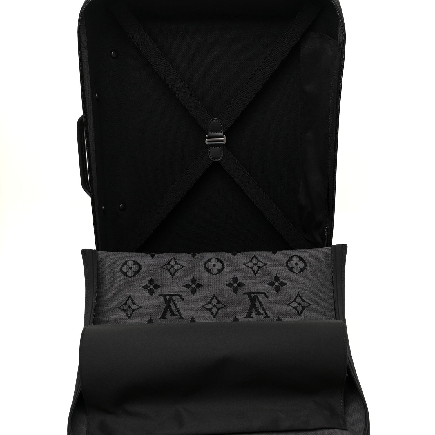 Louis Vuitton Knit Monogram Eclipse Horizon Soft 55 Suitcase 4 of 22