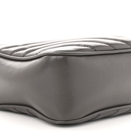 Saint Laurent Calfskin Matelasse Monogram Lou Camera Bag Storm 9 of 17