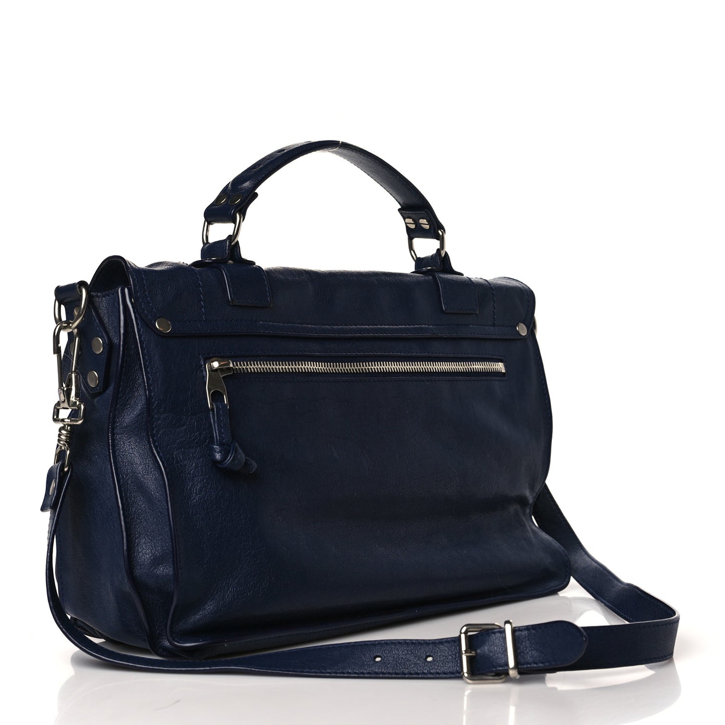 Lambskin Medium PS1 Satchel Navy
