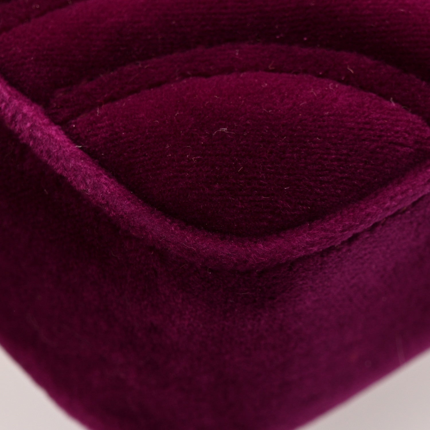 Gucci Velvet Matelasse Mini GG Marmont Shoulder Bag Fuchsia Violet Cyclamen 12 of 14