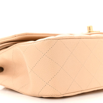 Chanel Caviar Quilted Medium Double Flap Beige 8 of 9