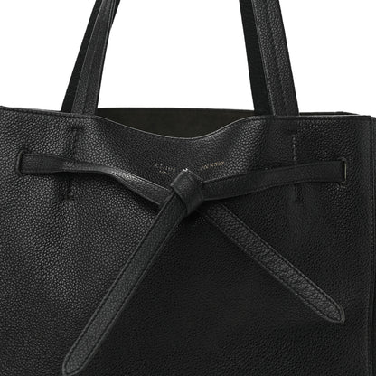 Celine Soft Grained Calfskin Small Belt Cabas Phantom Black 8 of 23