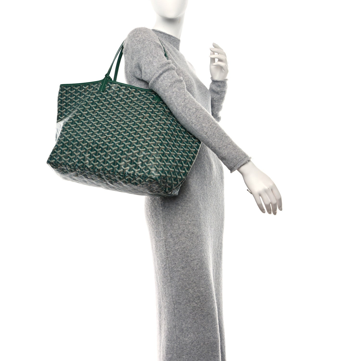 Goyard Goyardine Saint Louis GM Green 2 of 16