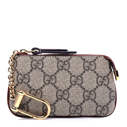 Gucci GG Supreme Monogram Key Case Brown 1 of 6