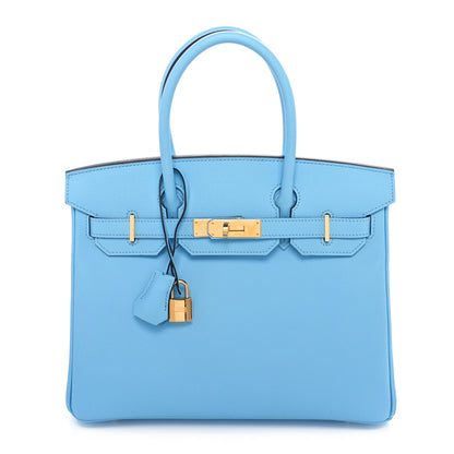Hermes Epsom Birkin 30 Celeste 1 of 11