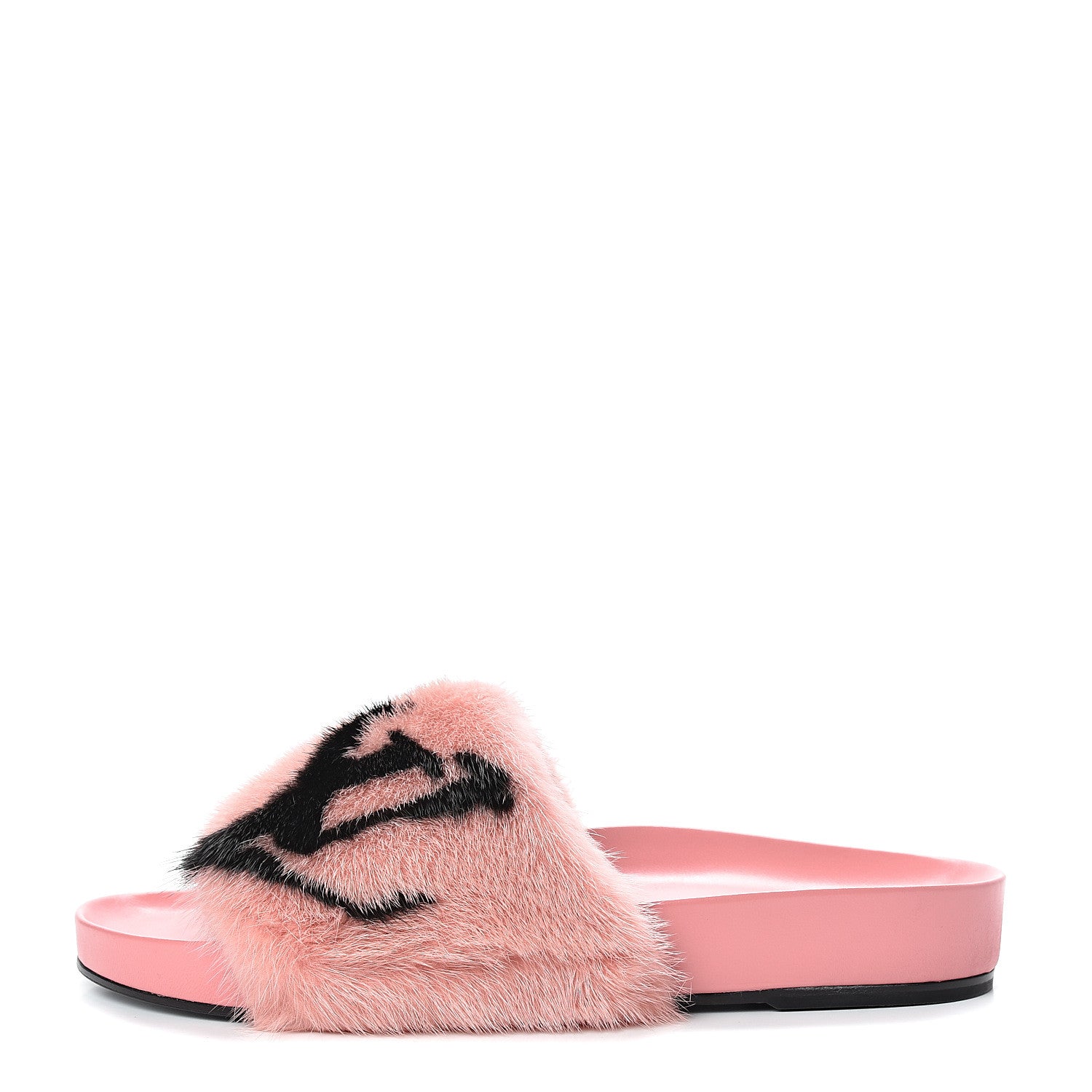 Louis Vuitton Mink Fur Bom Dia Flat Mules 39 Pink 1 of 7