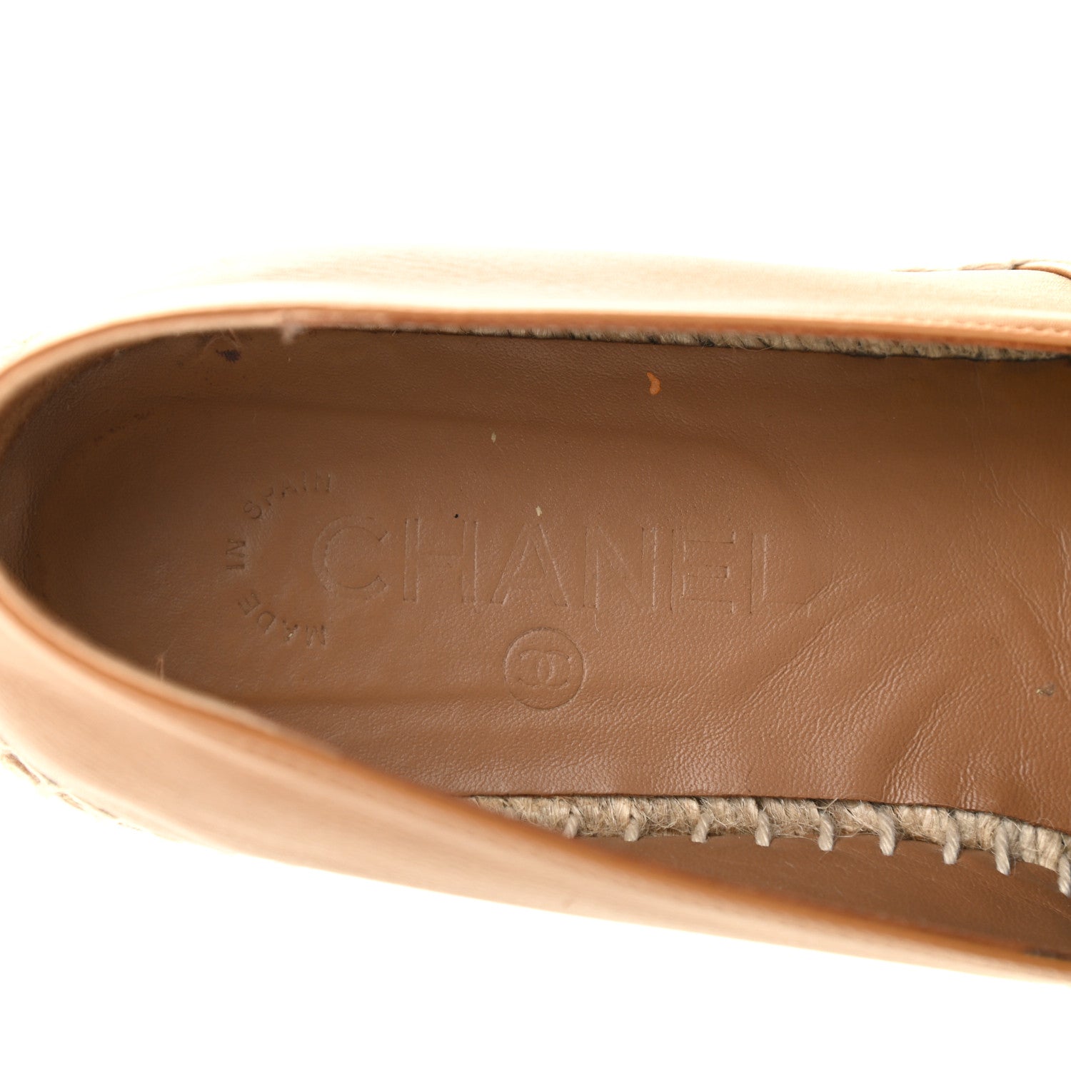 Chanel Lambskin CC Espadrilles 40 Light Brown 6 of 16