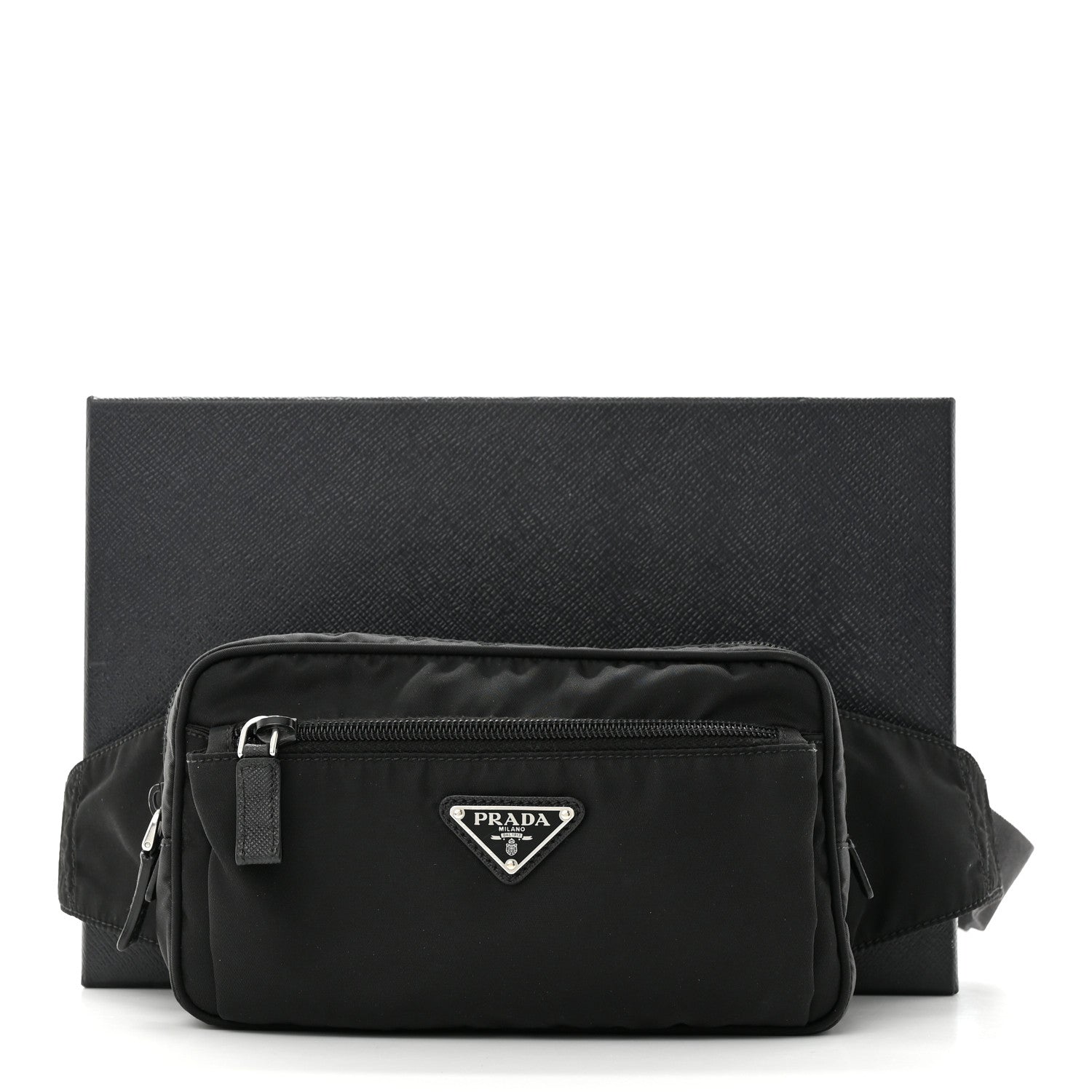 Prada Tessuto Nylon Belt Bag Black 11 of 11
