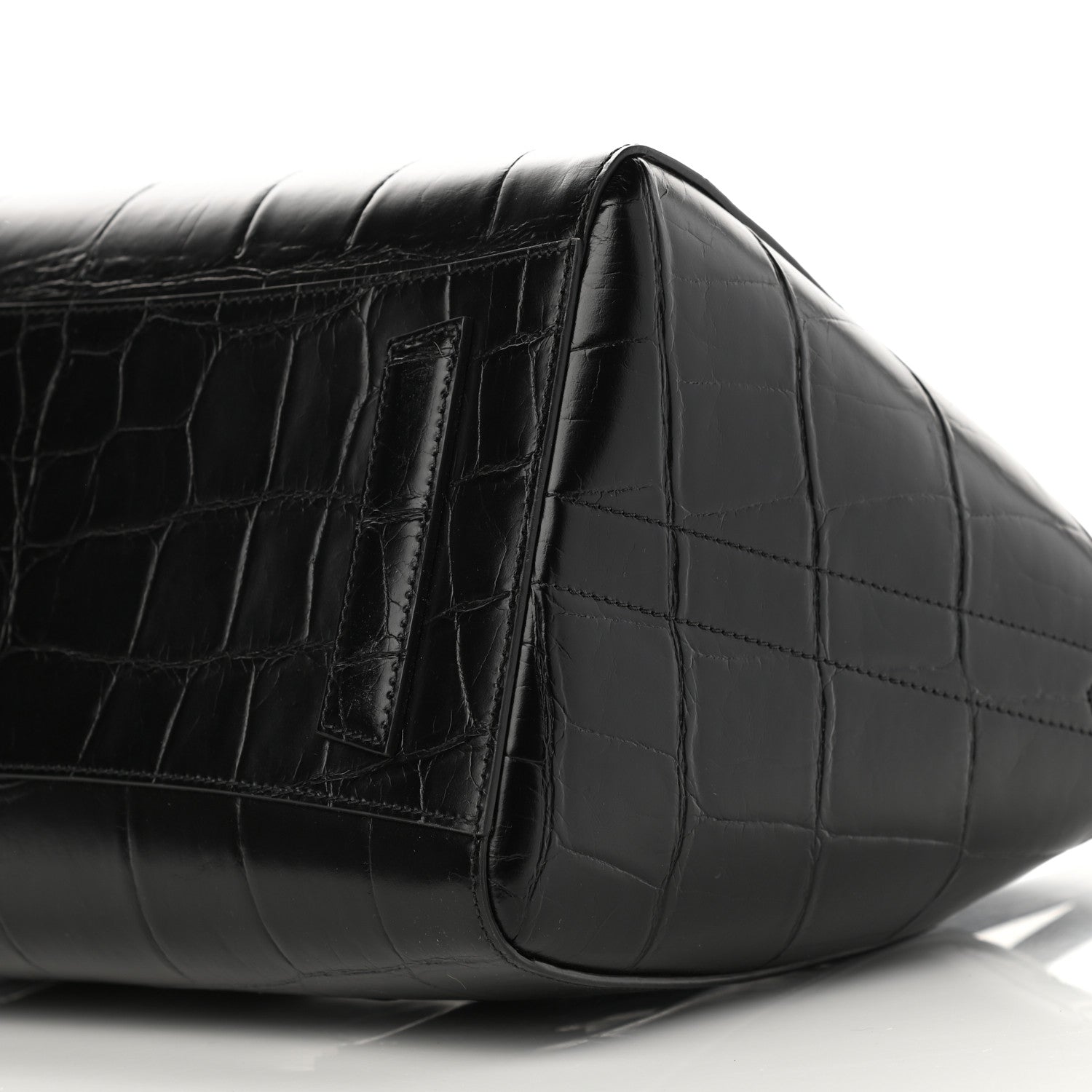 Givenchy Calfskin Crocodile Embossed Medium Lock Antigona Black 10 of 10