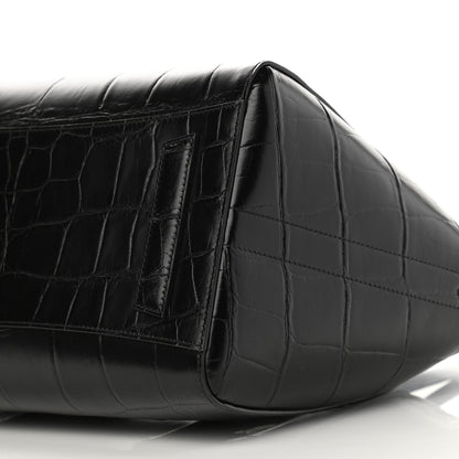 Givenchy Calfskin Crocodile Embossed Medium Lock Antigona Black 10 of 10