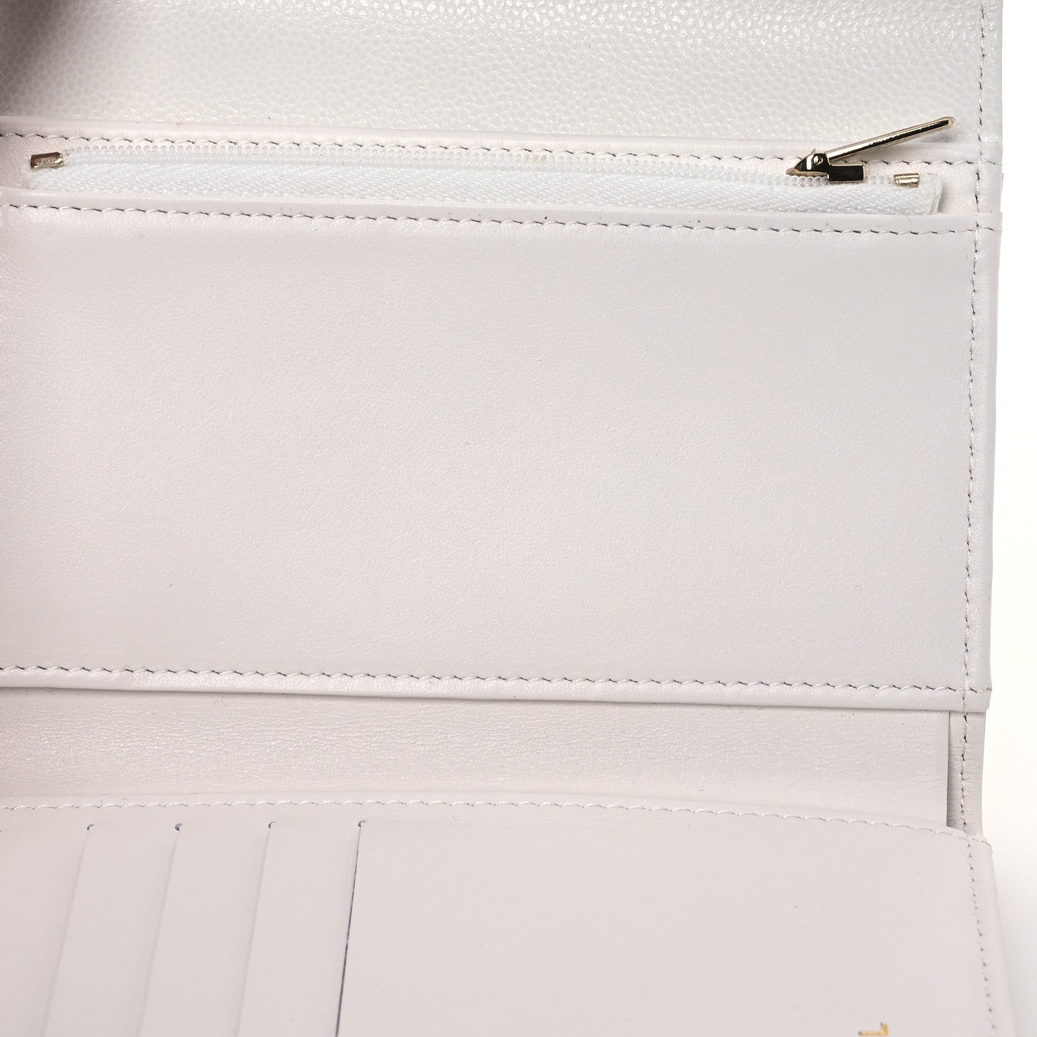 Chanel Caviar Quilted Medium Flap Wallet White 5 of 12