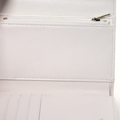 Chanel Caviar Quilted Medium Flap Wallet White 5 of 12