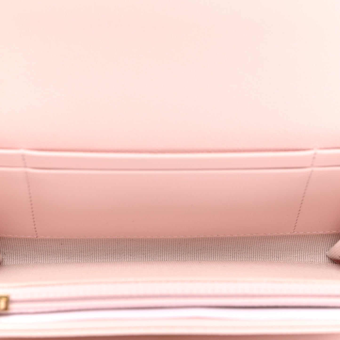 Caviar Quilted Crystal CC Large Gusset Flap Wallet Pink