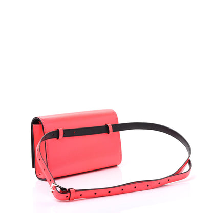 Saint Laurent Grain De Poudre Monogram Kate Belt Bag Neon Pink 2 of 8