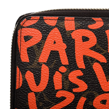 Louis Vuitton Monogram Graffiti Zippy Wallet Orange 10 of 12