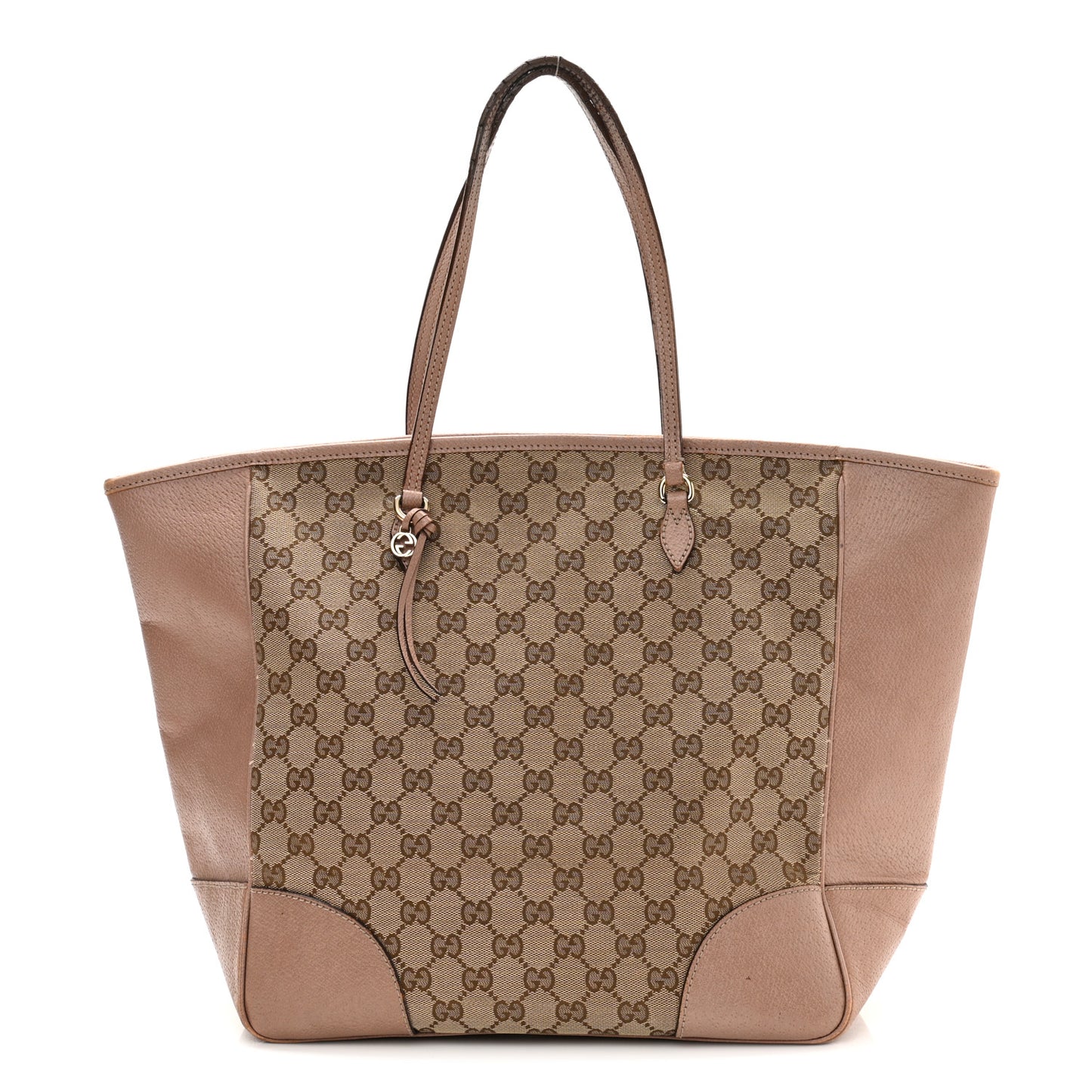 Monogram Medium Bree Zippered Tote Beige Dark Cipria