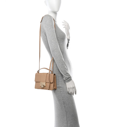 Jimmy Choo Calfskin Rebel Crossbody Bag Beige 2 of 15