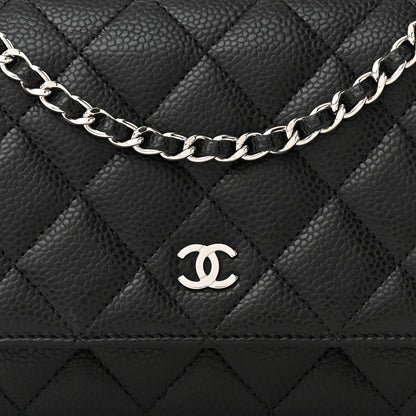 Chanel Caviar Quilted Wallet on Chain WOC Black 9 of 12