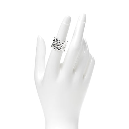 Tiffany Sterling Silver Wide Paloma Picasso Olive Leaf Band Ring 52 6 2 of 5