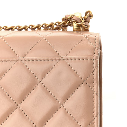 Chanel Calfskin Quilted Perfect Fit Wallet On Chain WOC Beige 11 of 11