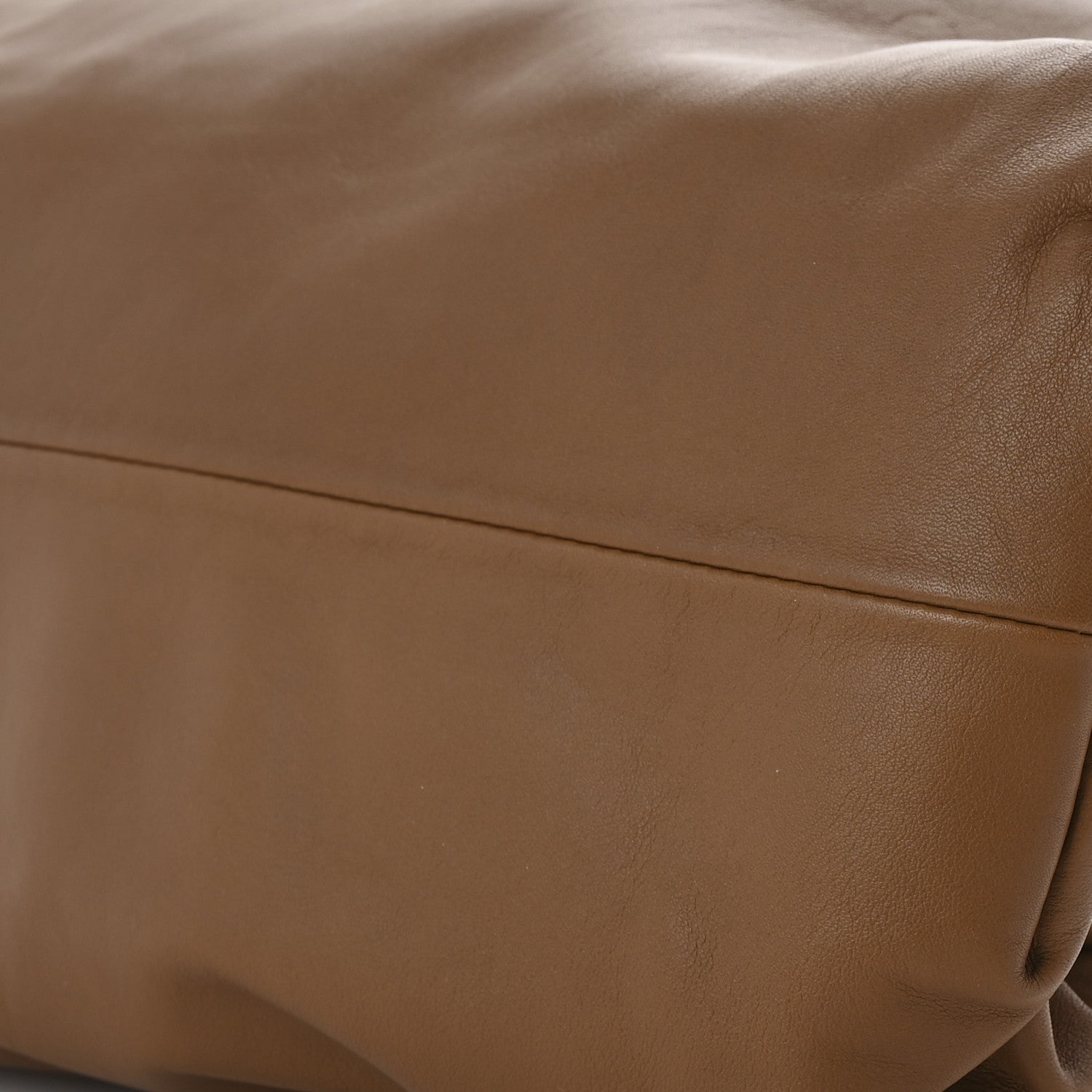 Bottega Veneta Smooth Butter Calf The Pouch Oversized Clutch Teak 10 of 13