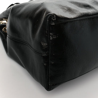 Gucci Patent Medium Soho Chain Shoulder Bag Black 10 of 11