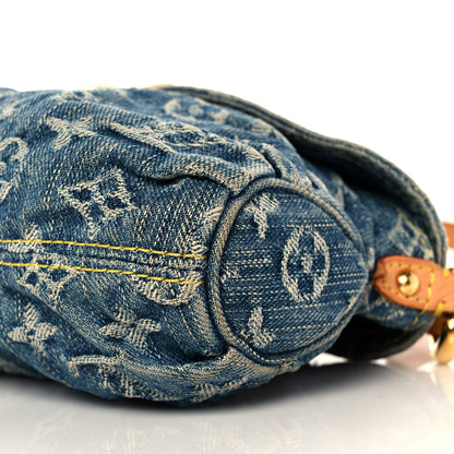 Louis Vuitton Monogram Denim Mini Pleaty Blue 9 of 10