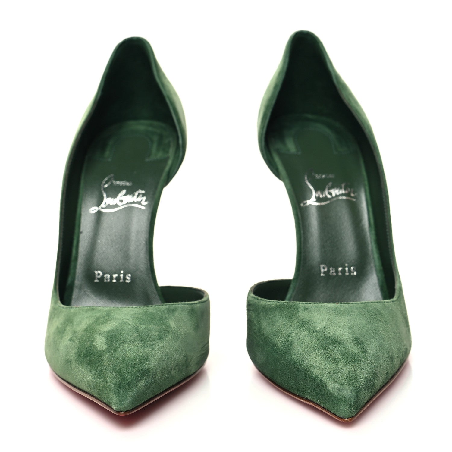 Christian Louboutin Veau Velours Iriza 100 Pumps 40 Fan Fan 2 of 7