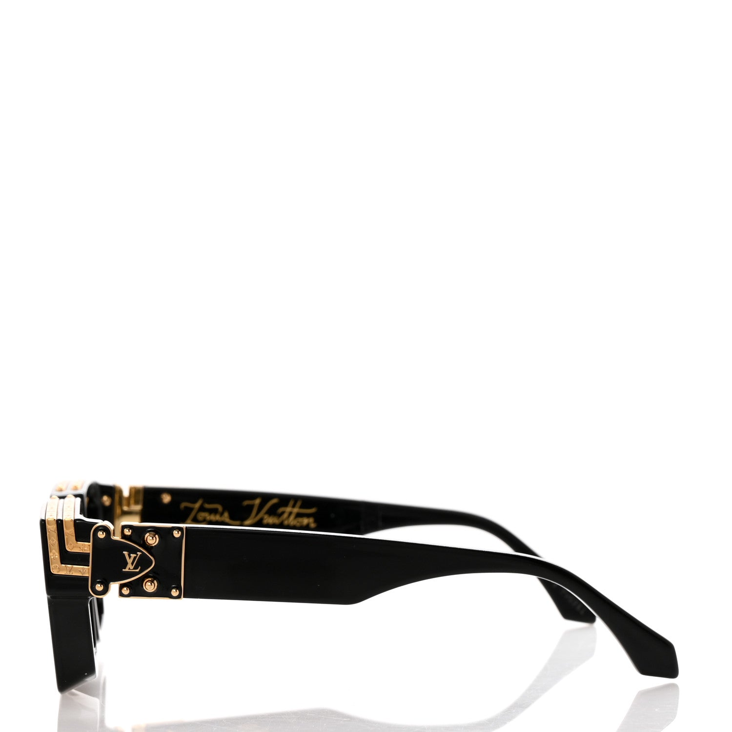 Louis Vuitton Acetate 1.1 Millionaires Sunglasses Z1165W Black 3 of 9