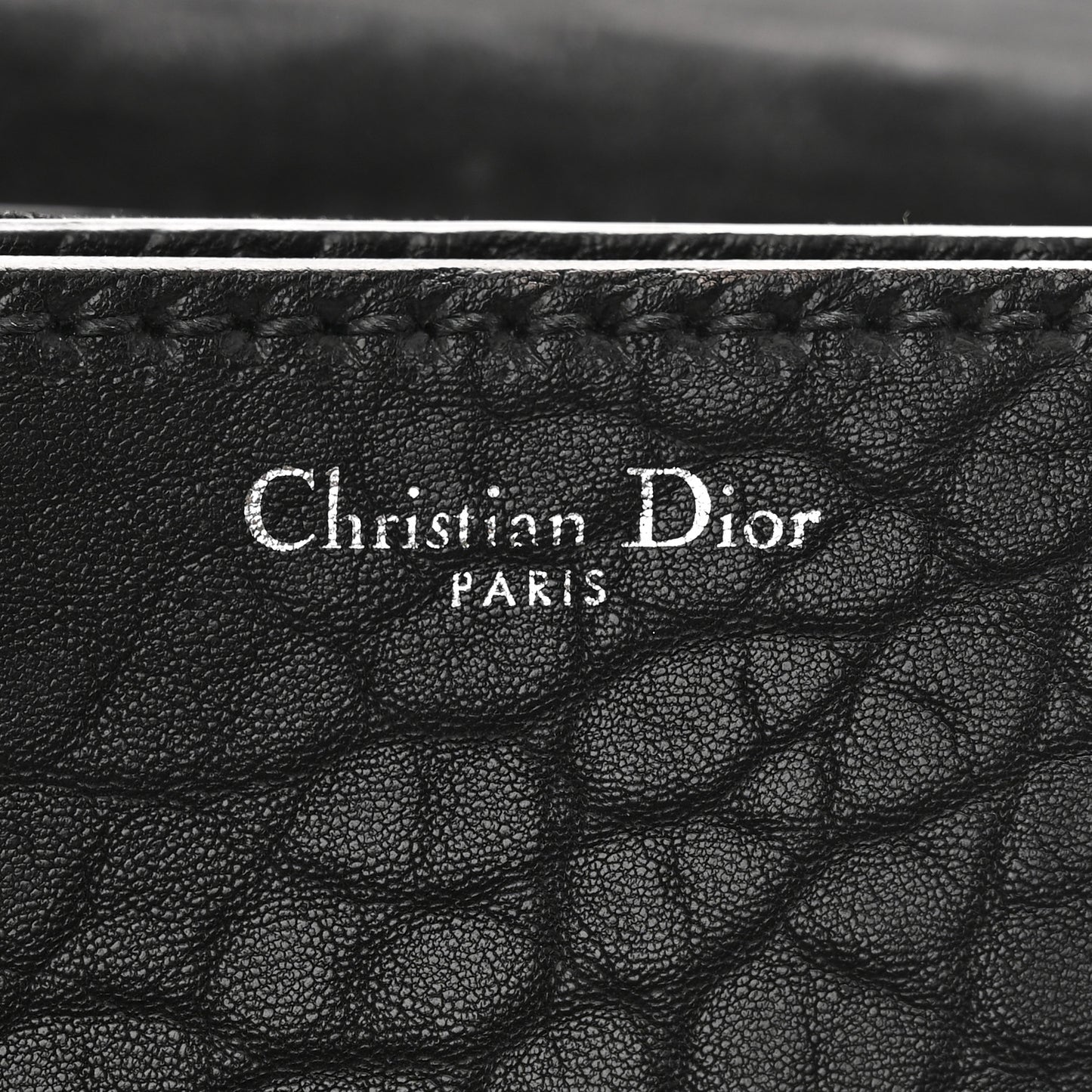 Canyon Grained Lambskin Dio(r)evolution Flap Bag Black