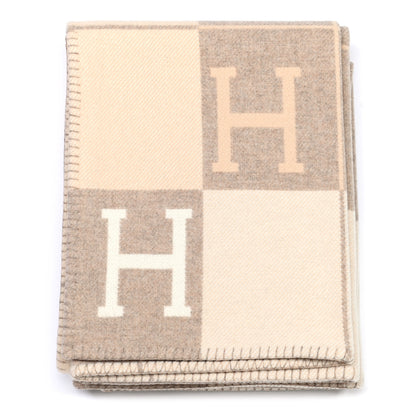 Hermes Wool Cashmere Avalon III Blanket Coco Camomille 2 of 6