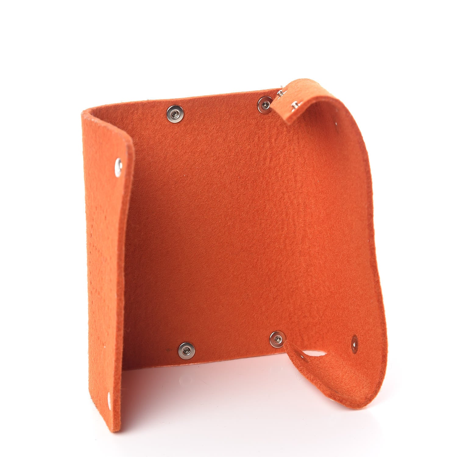 Hermes Felt Mises et Relances Playing Cards Holder Orange 6 of 10