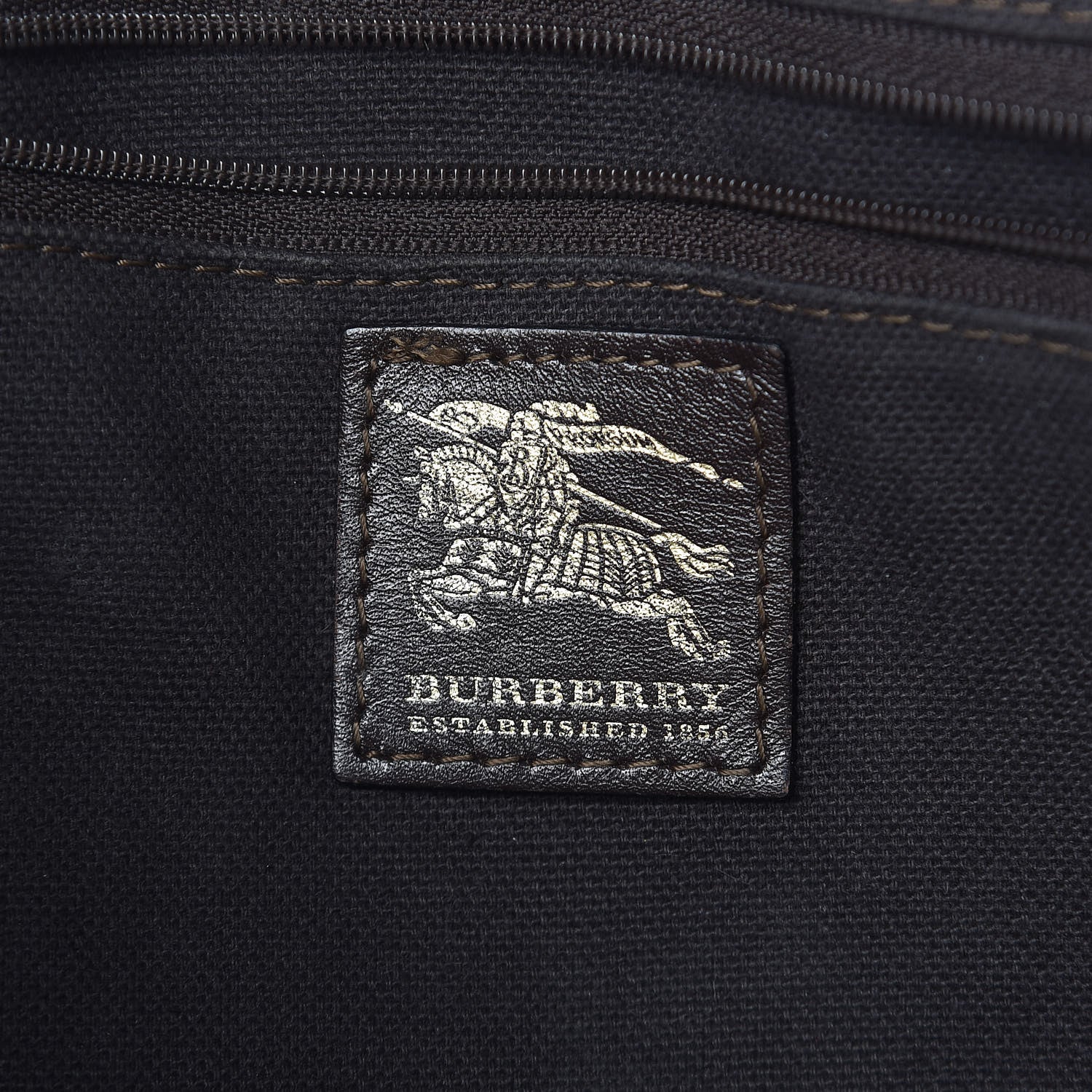 Burberry Haymarket Check Medium Regent Tote Chocolate 6 of 15