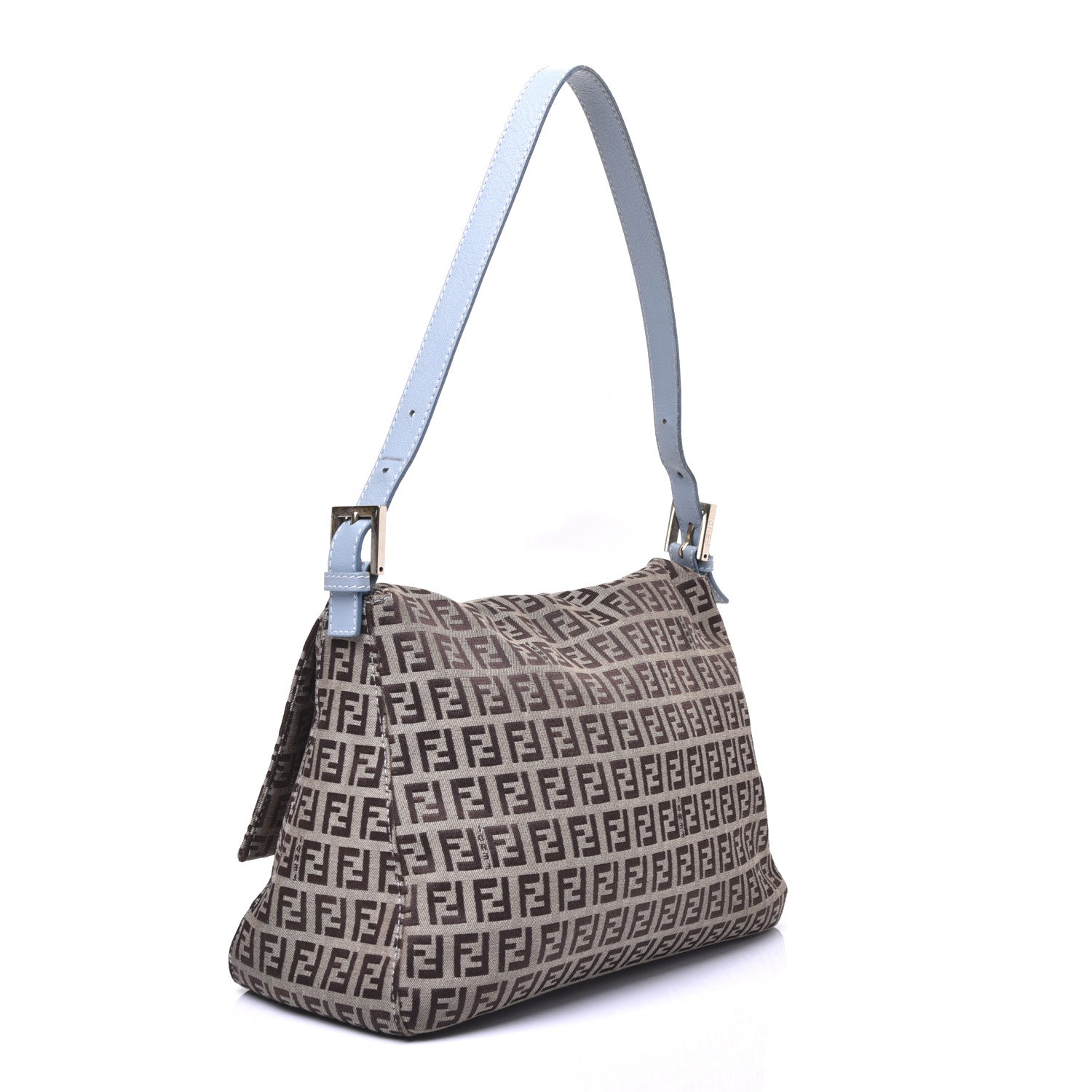 Fendi Zucchino Vitello Mama Baguette Mogano Panna Grigio Lunai 3 of 13