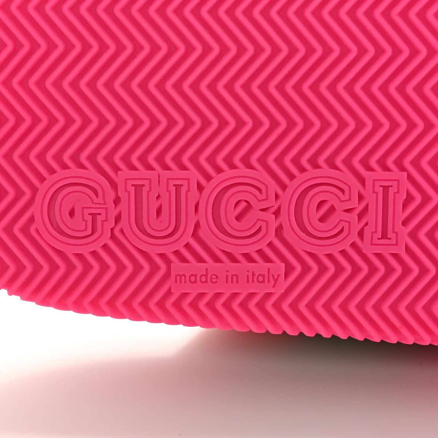 Gucci Rubber Web Womens Criss Cross Slide Sandals 41 Coral New Shamarock 6 of 13