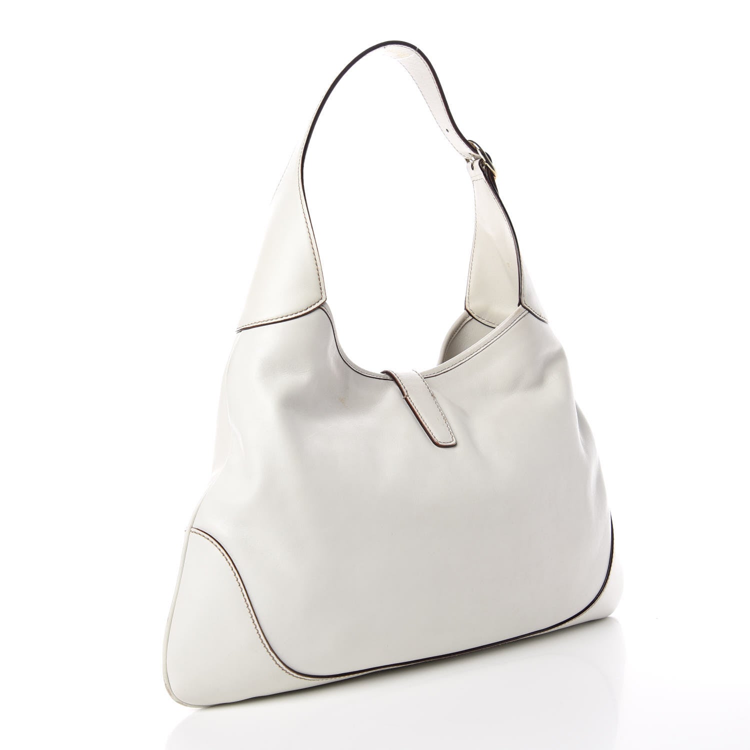 Gucci Calfskin Medium Jackie O Bouvier Hobo White 3 of 12