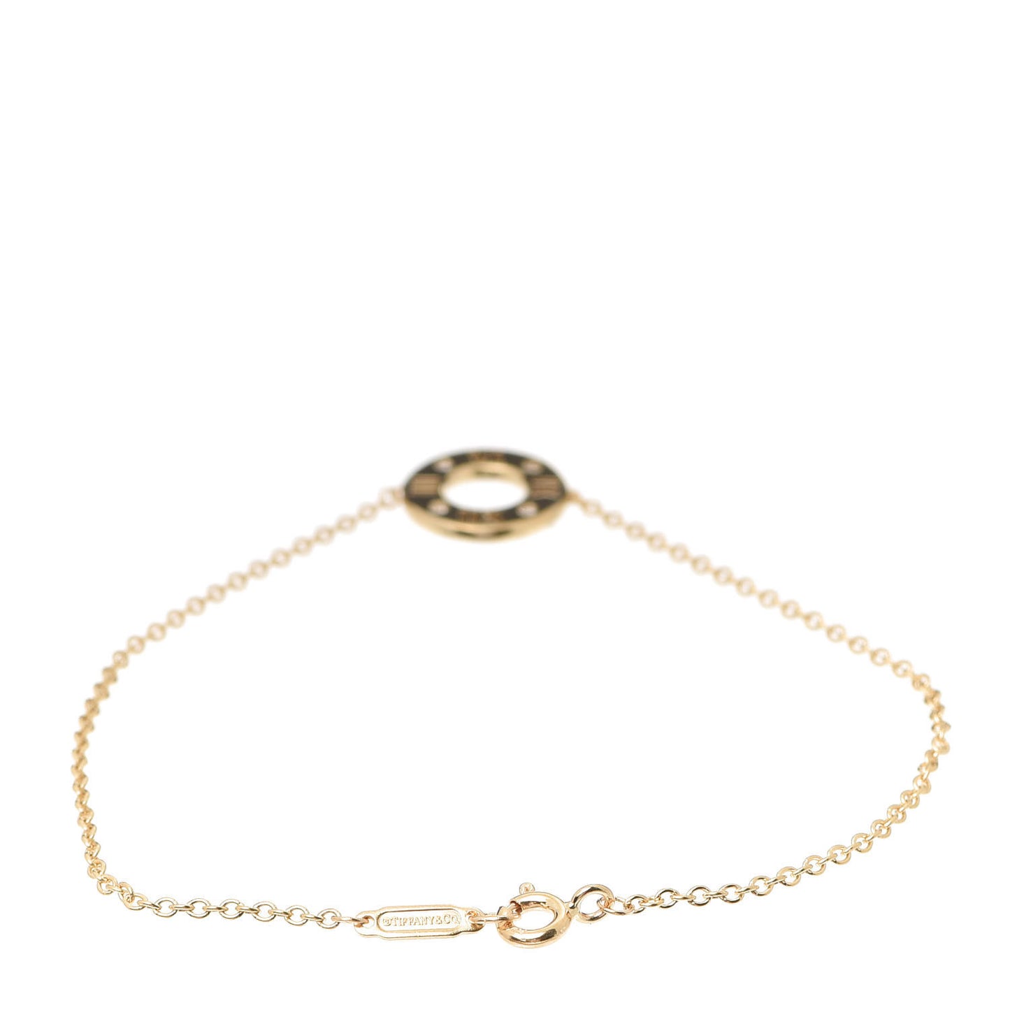 18K Yellow Gold Diamond Atlas Pierced Bracelet