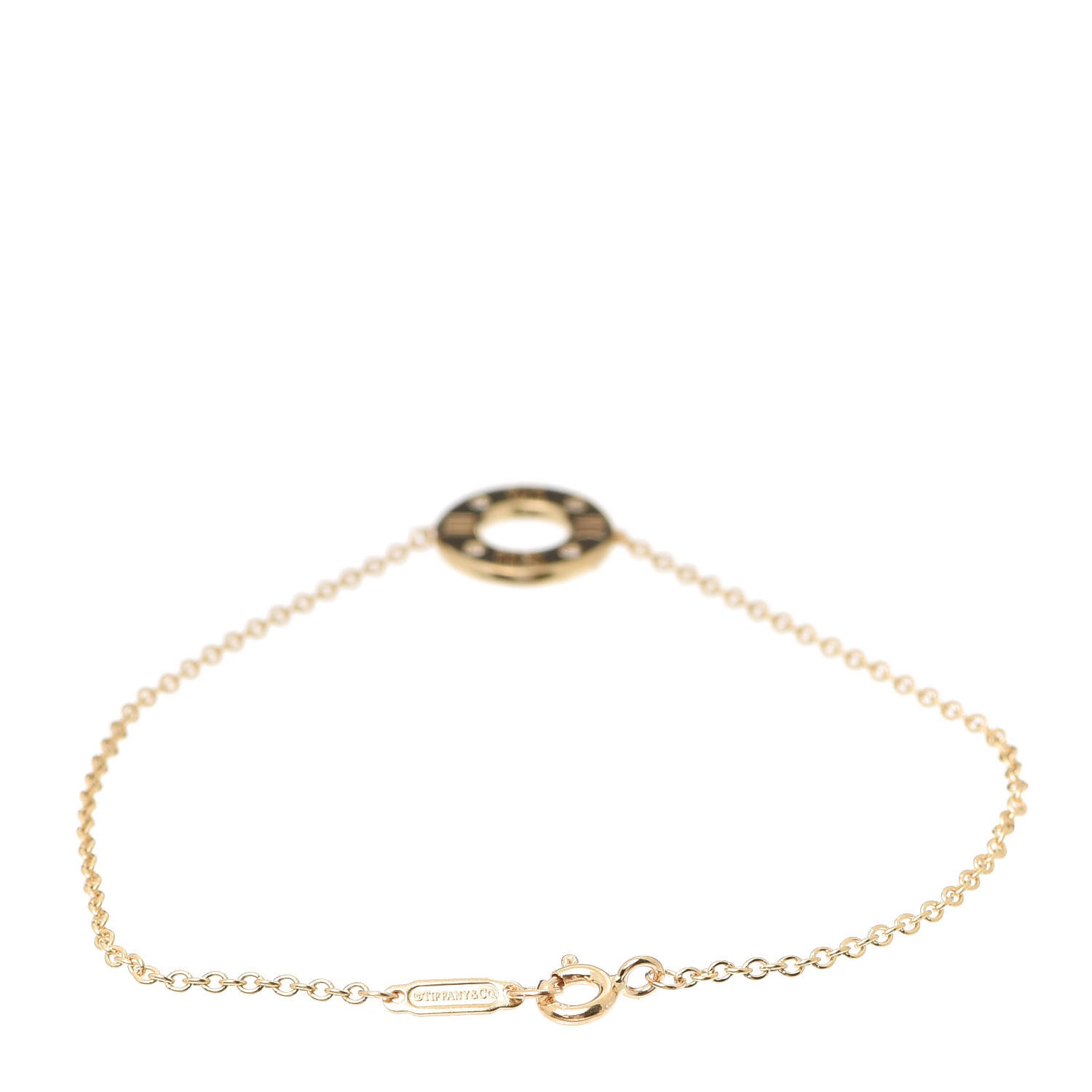 Tiffany 18K Yellow Gold Diamond Atlas Pierced Bracelet 3 of 6