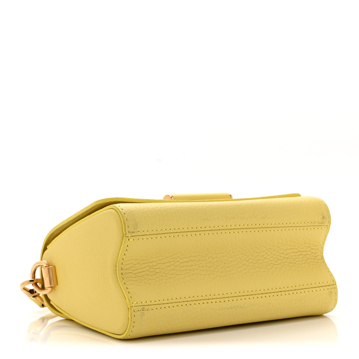 Louis Vuitton Taurillon Smooth Calfskin Scrunchie Twist One Handle PM Yellow 5 of 10