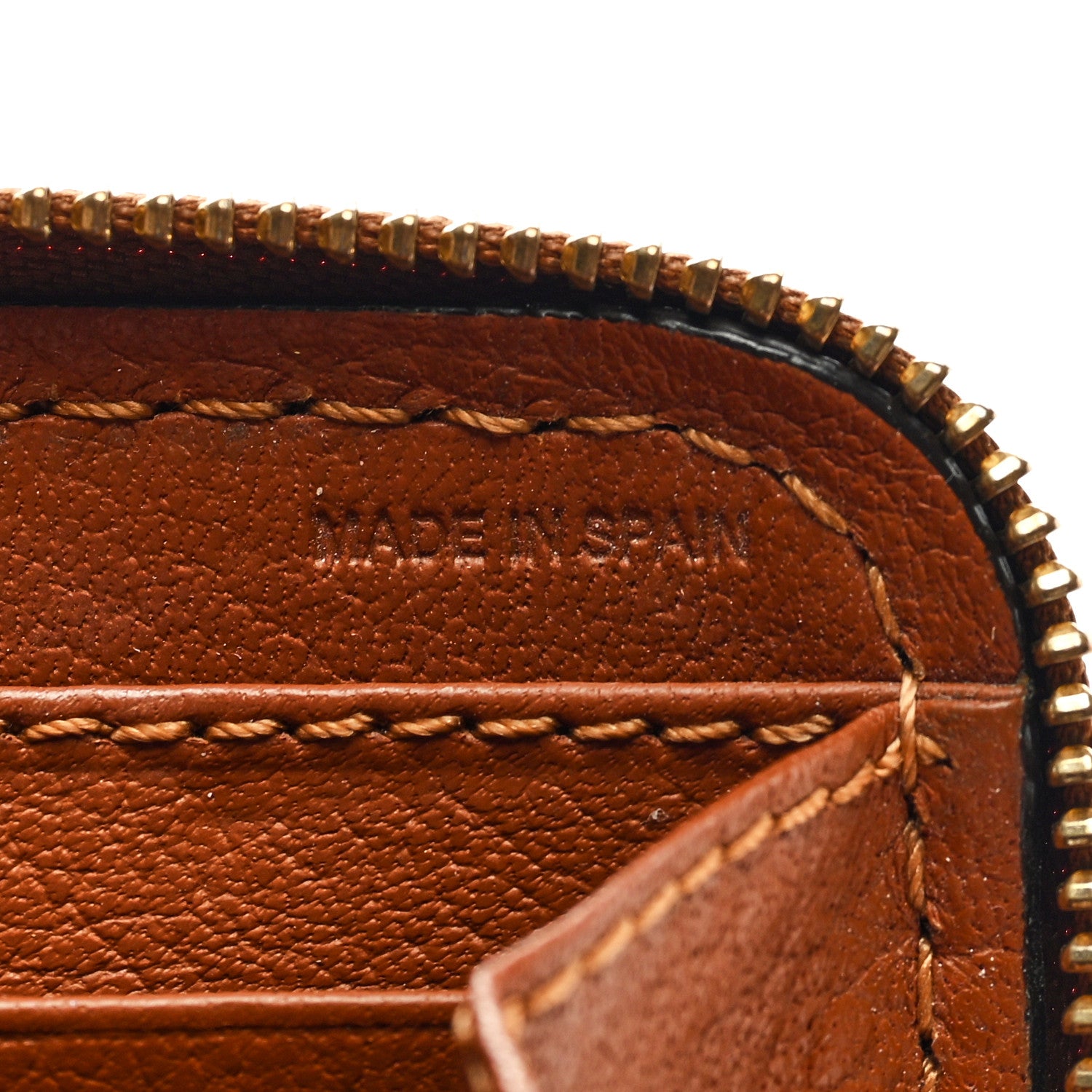 Chloe Grained Calfskin Marcie Long Zip Around Wallet Tan 7 of 7