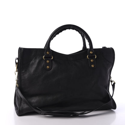 Balenciaga Agneau Classic Gold Hardware City Black 4 of 11