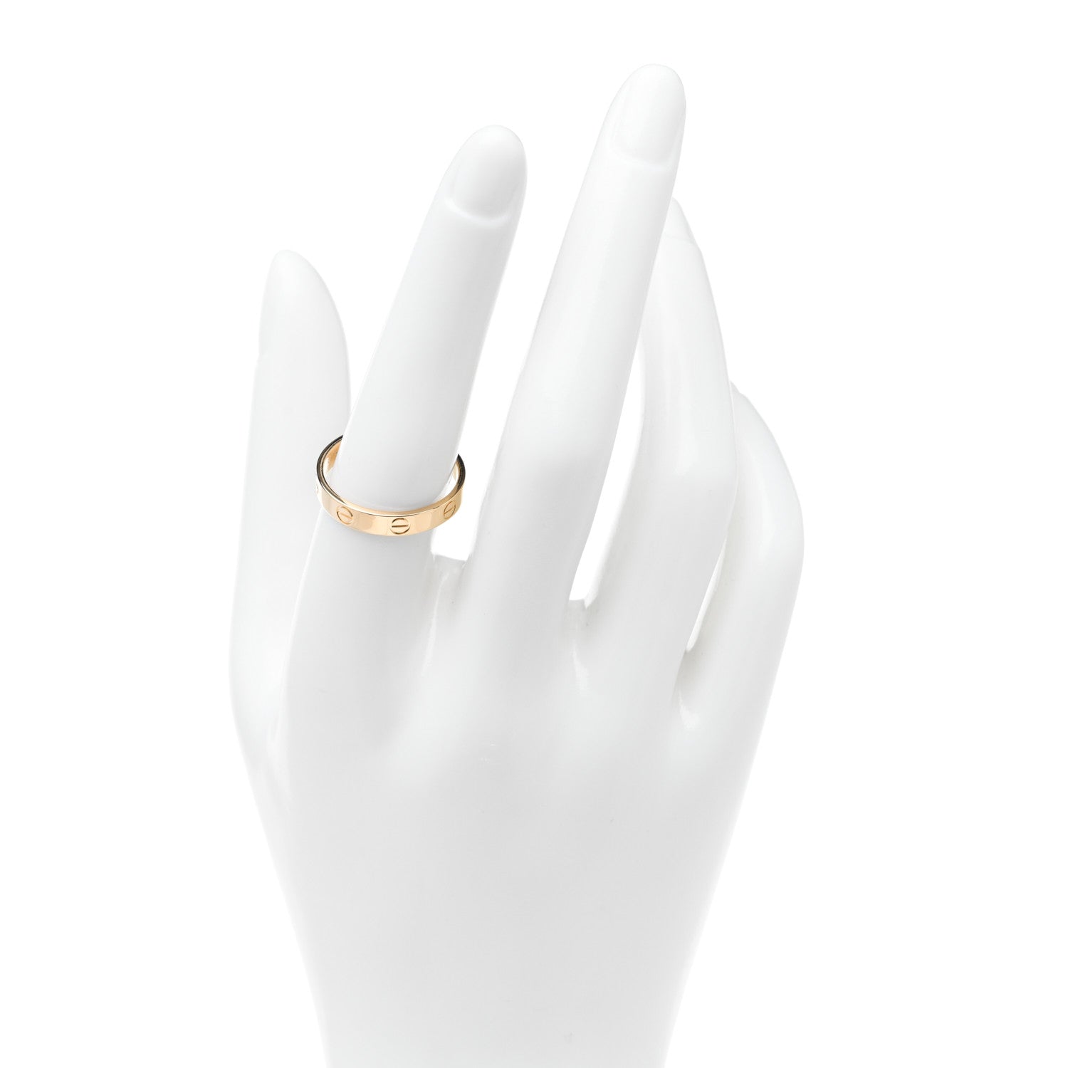 Cartier 18K Yellow Gold 3.5mm LOVE Wedding Band Ring 57 8 2 of 6