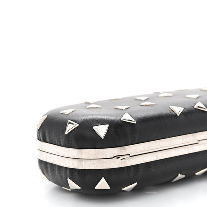 Alexander McQueen Nappa Triangle Studded Knucklebox Clutch Black 8 of 10