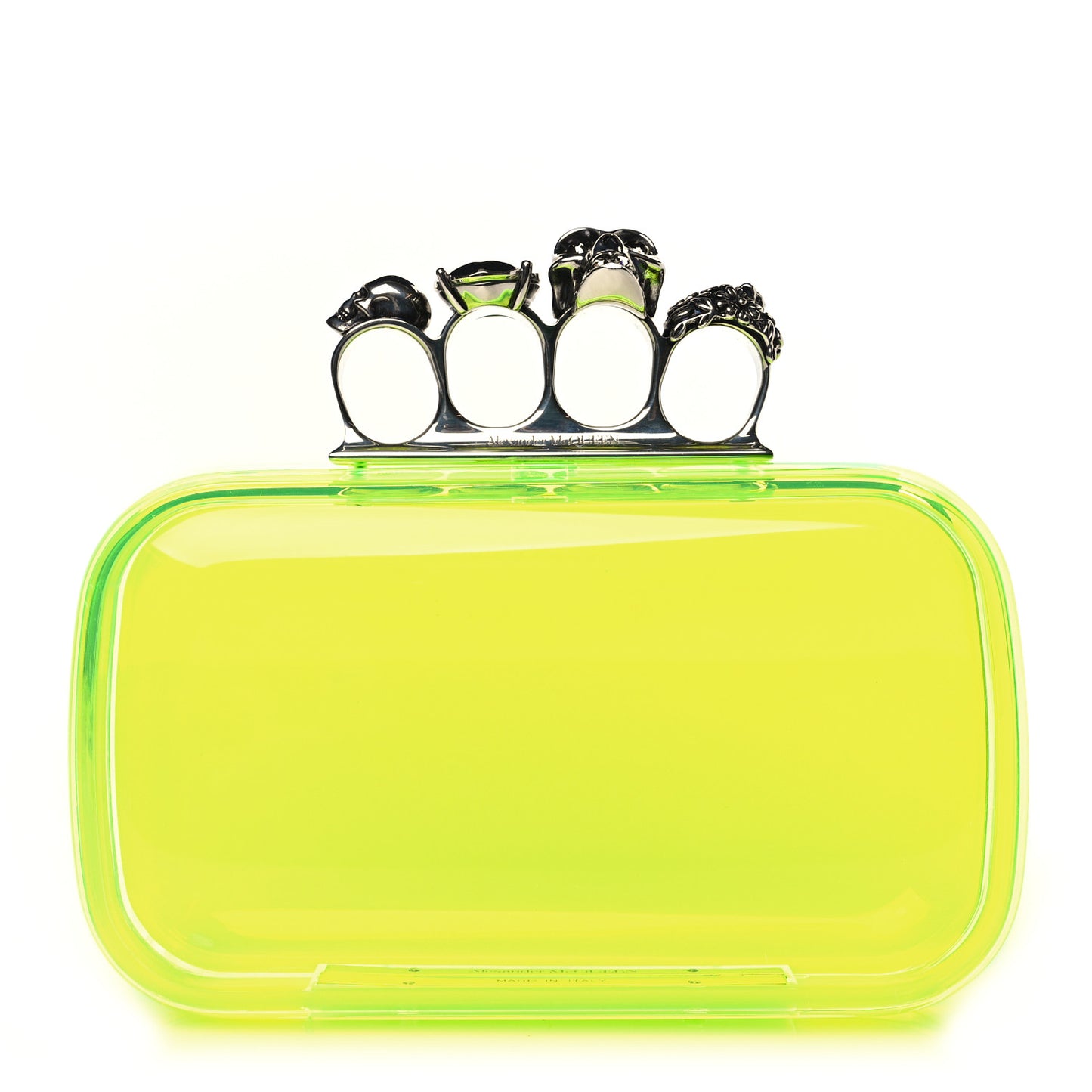 Resin Knuckle Clutch Neon Yellow