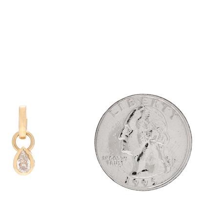Foundrae 18K Yellow Gold Diamond .25ct Forever & Always a Pair Pendant 2 of 5